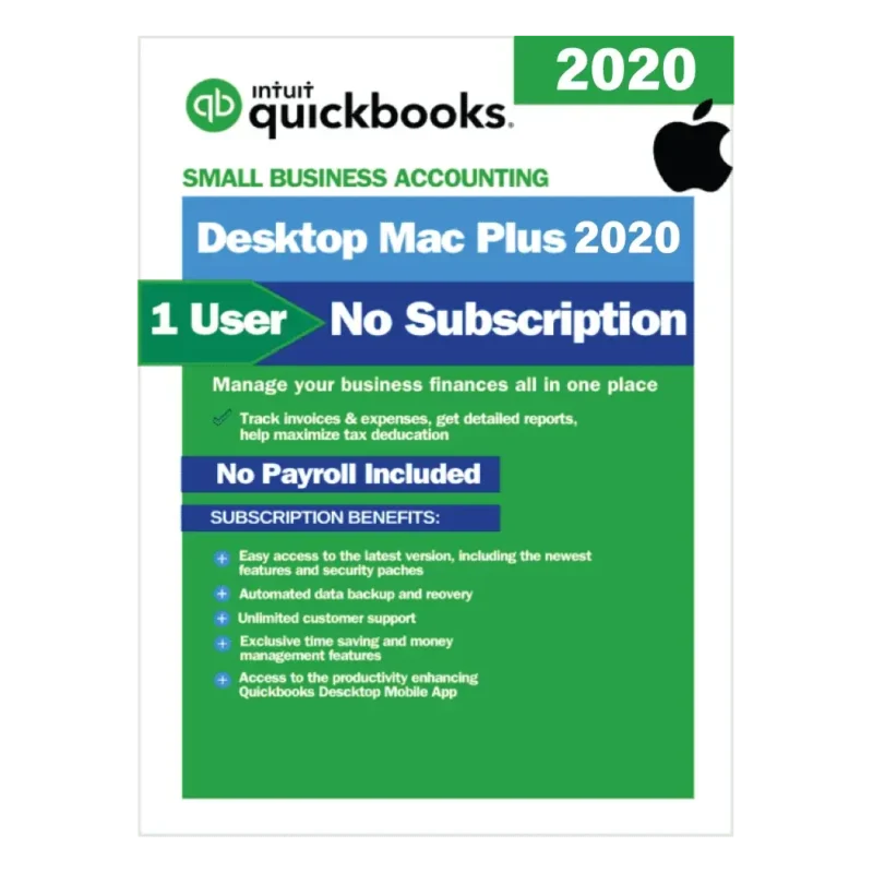 QuickBooks Desktop Mac Plus 2020 – No Subscription