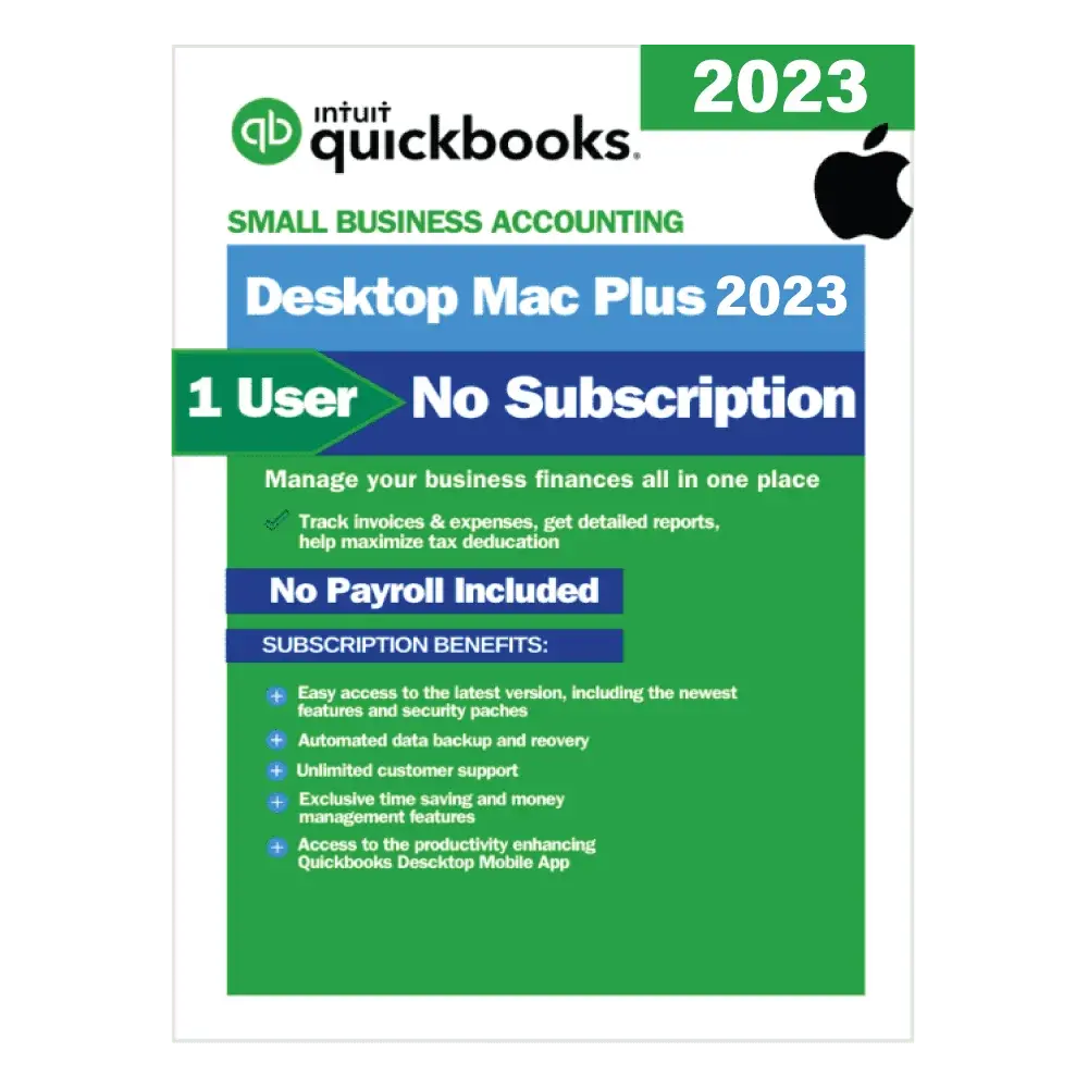 QuickBooks Desktop Mac Plus 2023 – No Subscription